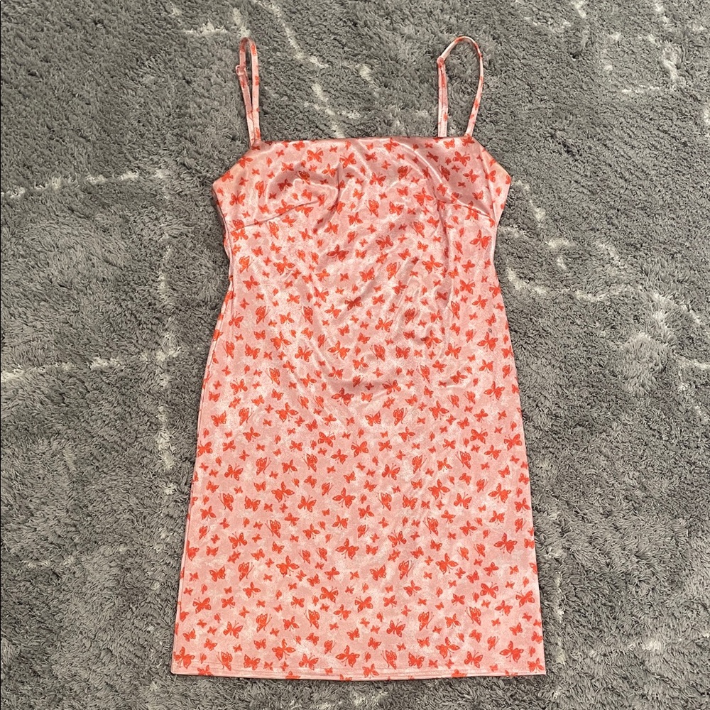 Urban Outfitters Pink and Red Mini Dress